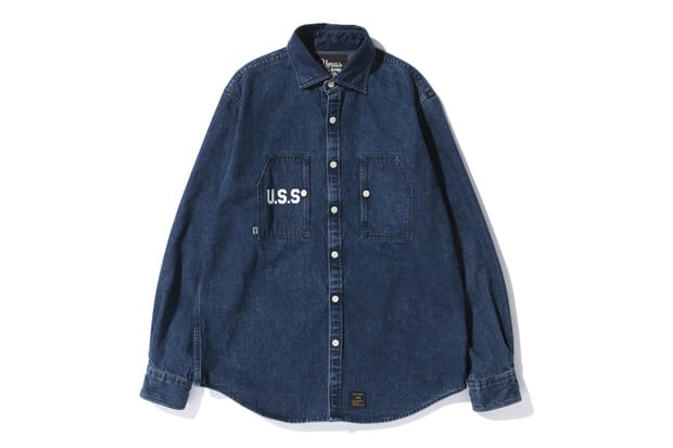 URSUS BAPE 2012ﶬ DENIM LS SHIRT (ͼ)BAPEURSUSSHIRT