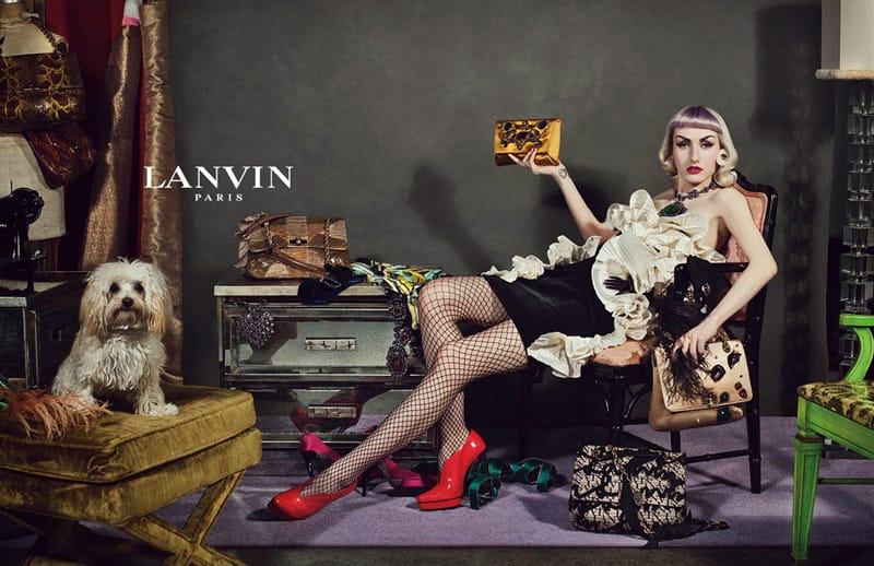 Lanvin 2012ﶬϵдҹƬʱлͥ(ͼ)LanvinҹƬƬﶬʱ