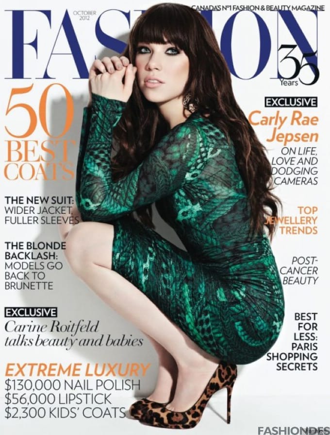 Carly Rae Jepsen Fashion magazine10¿(ͼ)̳ʱдҹƬ