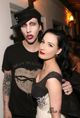 Dita Von TeeseǰMarilyn Manson