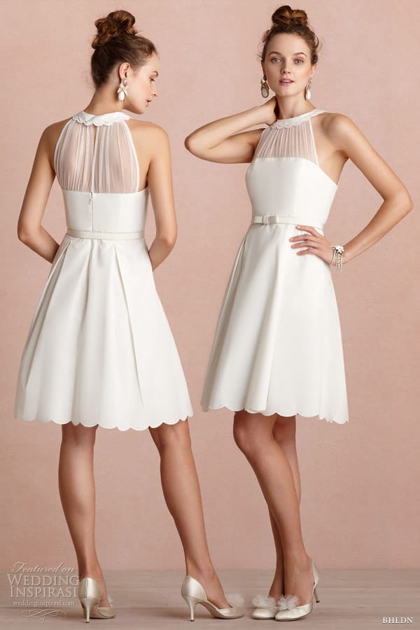 bhldn 2013 bridal horizon short halter dress