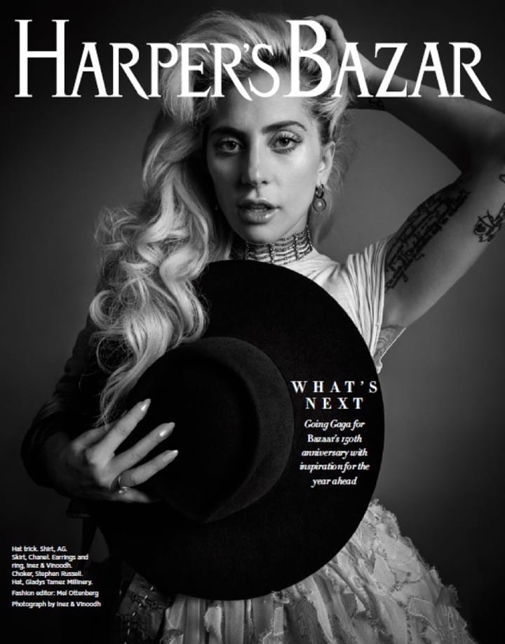 Lady GagaHarpers Bazaar201612º