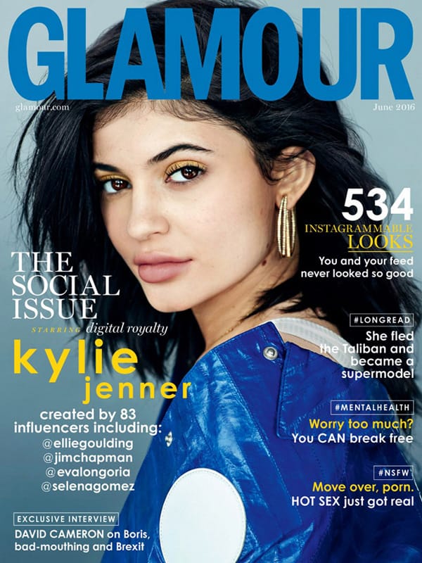 Kylie JennerGlamourӢ20166º