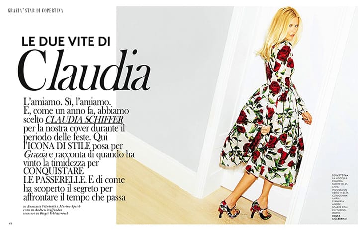 Claudia SchifferGrazia20161º