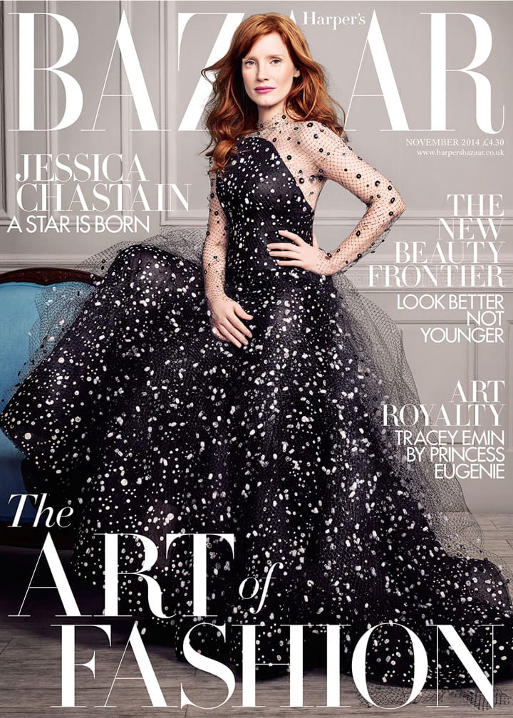 Jessica ChastainHarpers BazaarӢ־201411º