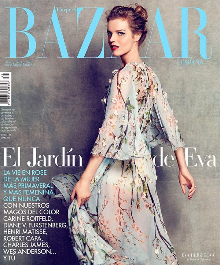 Eva HerzigovaHarpers Bazaar20143º