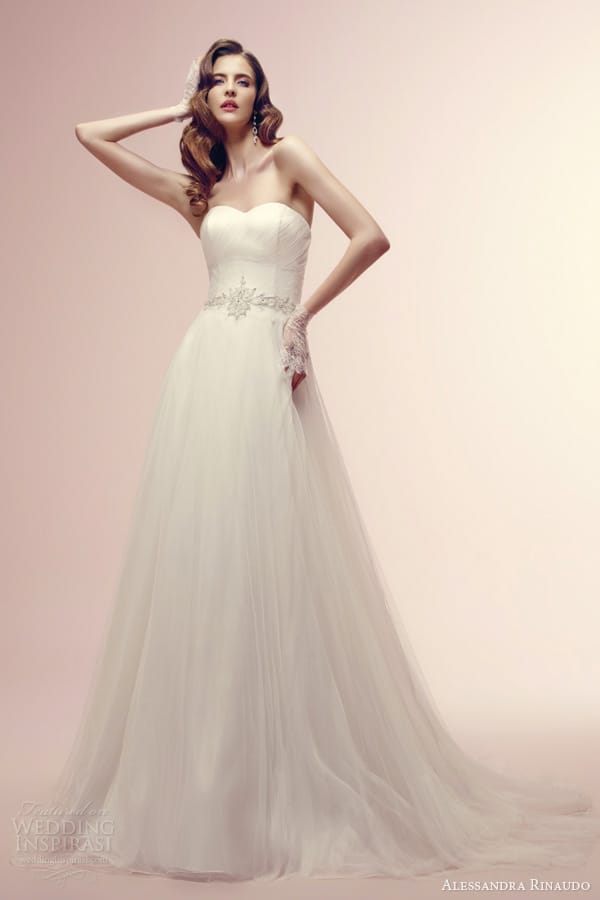 alessandra rinaudo 2014 reverie strapless wedding dress