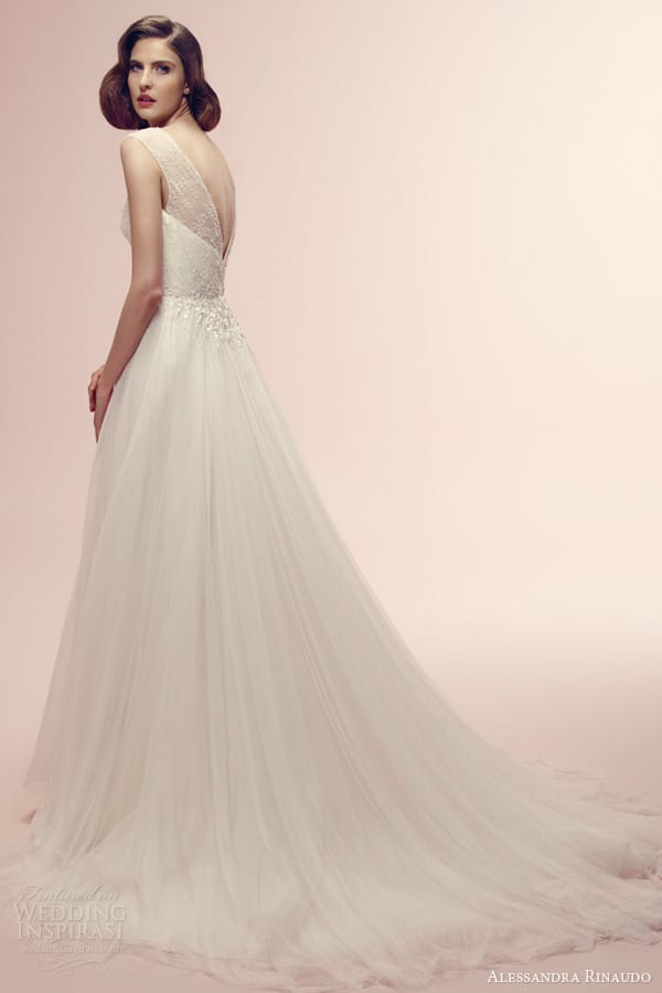 alessandra rinaudo 2014 renne cap sleeve wedding dress