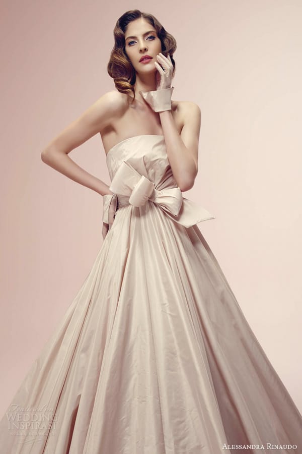 alessandra rinaudo bridal 2014 rosa color wedding dress