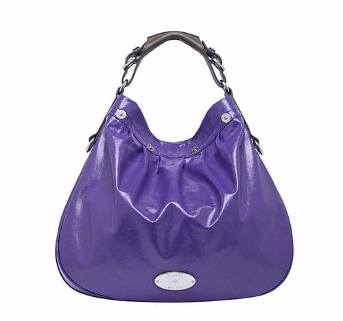 Mitzy Hoba Blueberry Creased Patent Leather