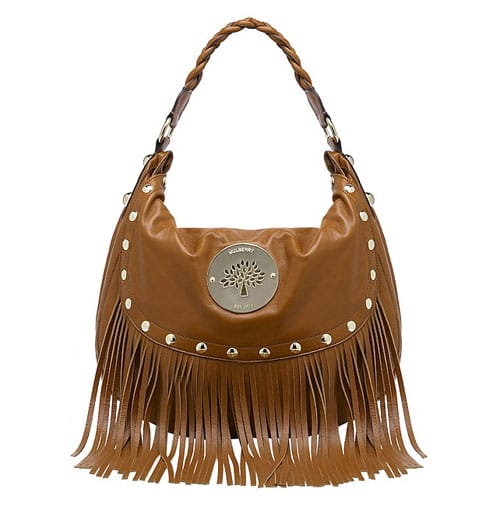 Daria Shoulder With Fringe Gingerbread Nappa Leather