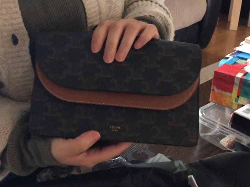 celine wocwallet on strap