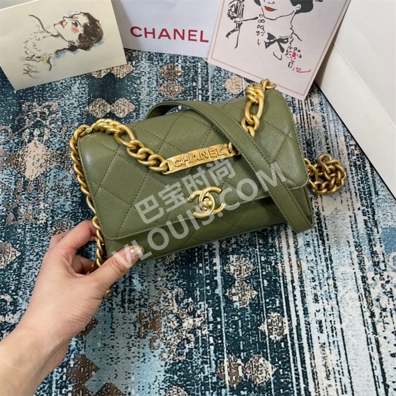 Chanel AS2711 ѹСţƤ ڸǰ,ɫ