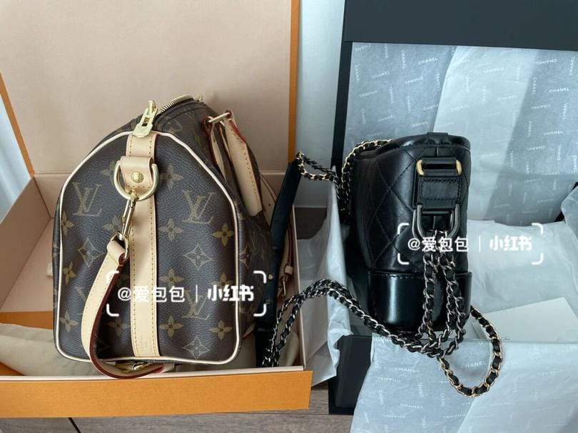 LV Speedy25ϻ vs Chanel˰С