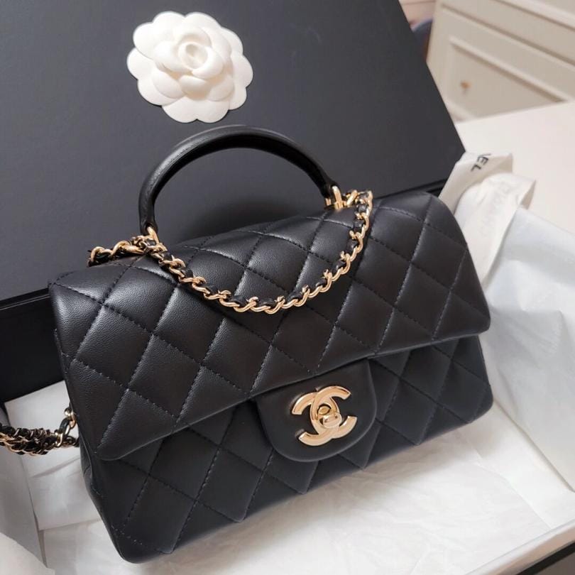 Chanel mini flap with handle