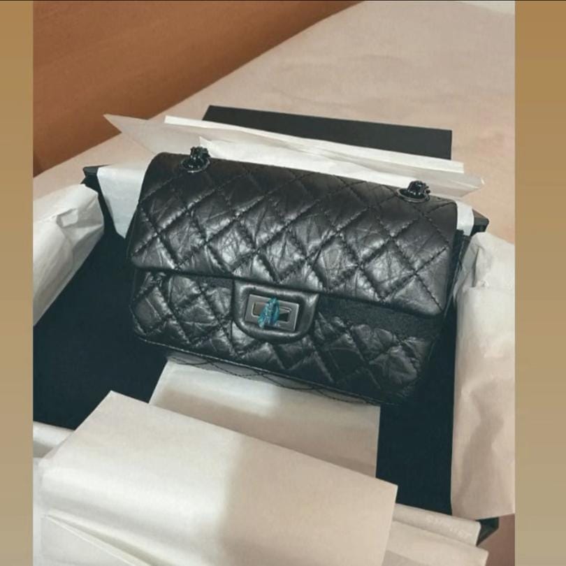 Chanel 2.55 mini so black